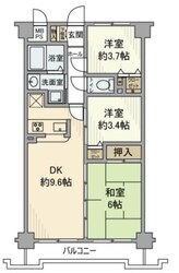 セザール第三赤塚公園の物件間取画像